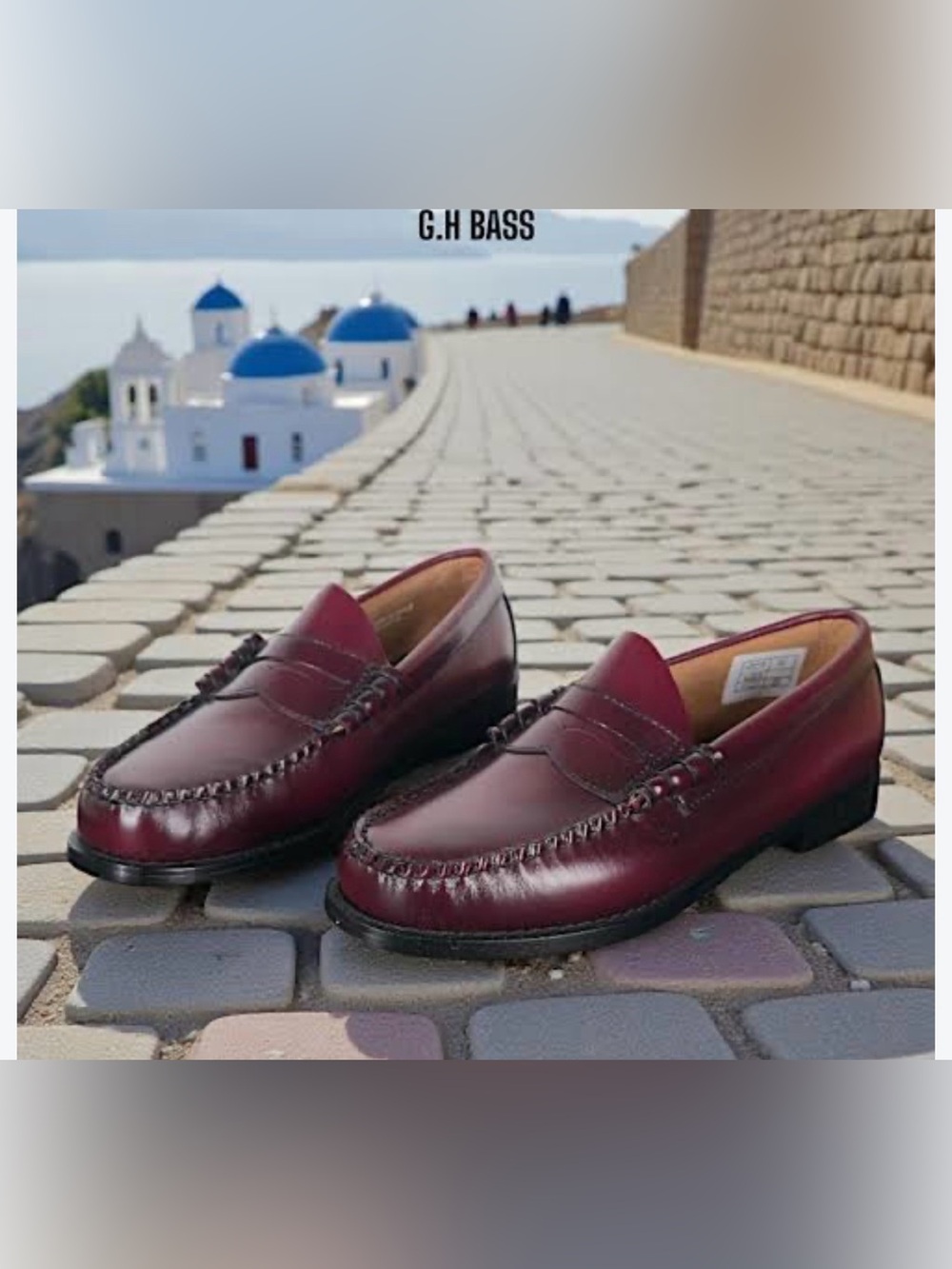 G.H. Bass Weejuns Madison Penny Loafers Burgundy Red Loafers Size 6 M VGUC
